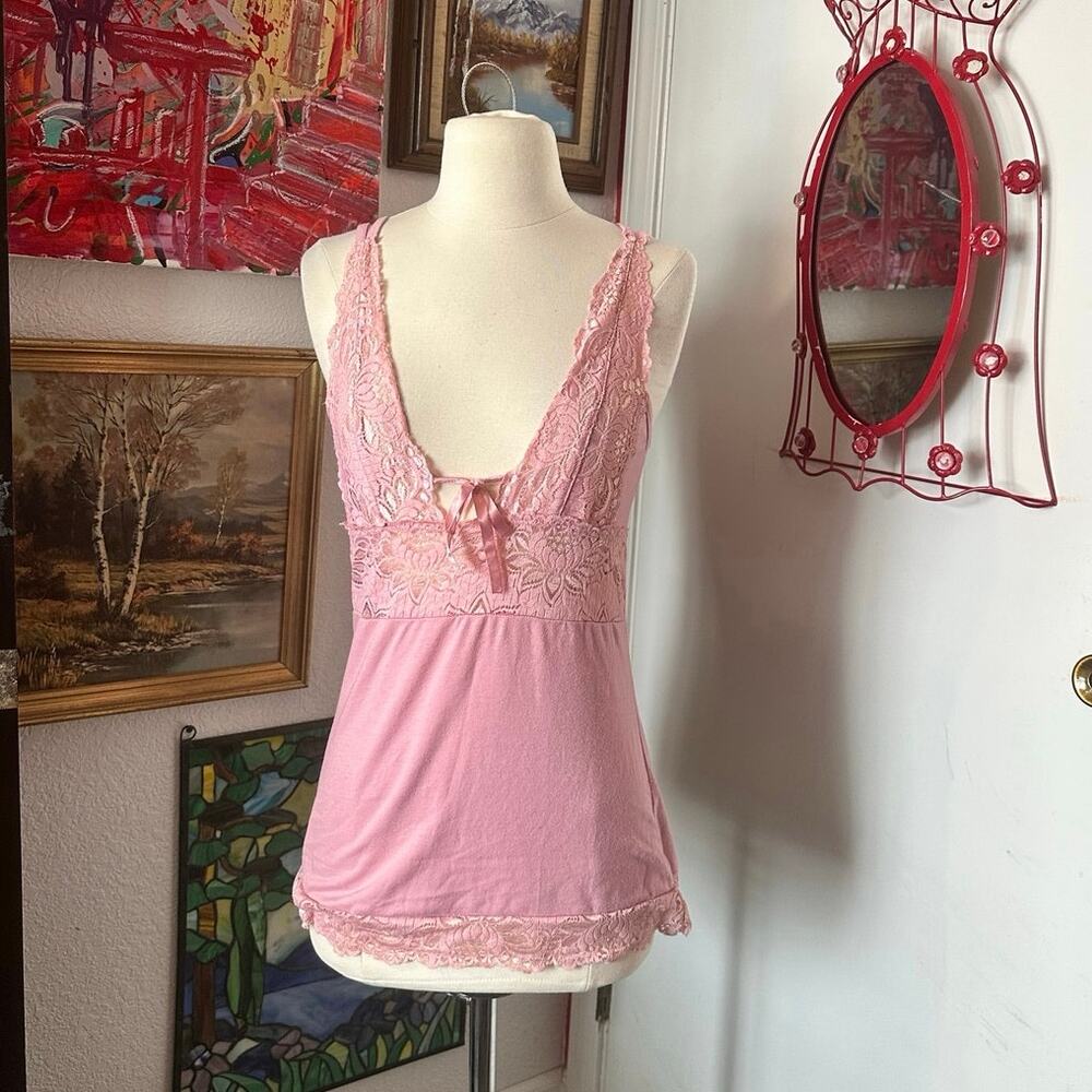 styles lace pink tank top slip dress